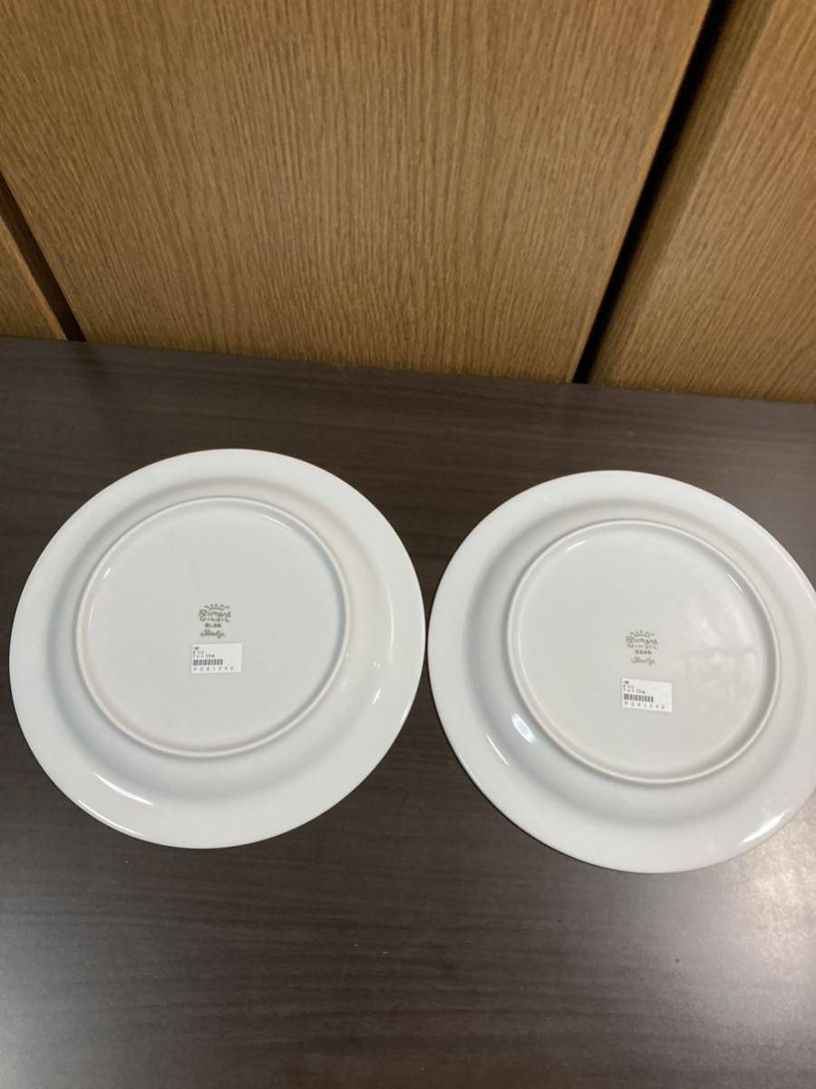 リチャードジノリ≪ポイント プレート 2枚≫約22cm 皿 水玉 リチャードジノリ≪ポイント プレート 2枚≫約22cm 皿 水玉