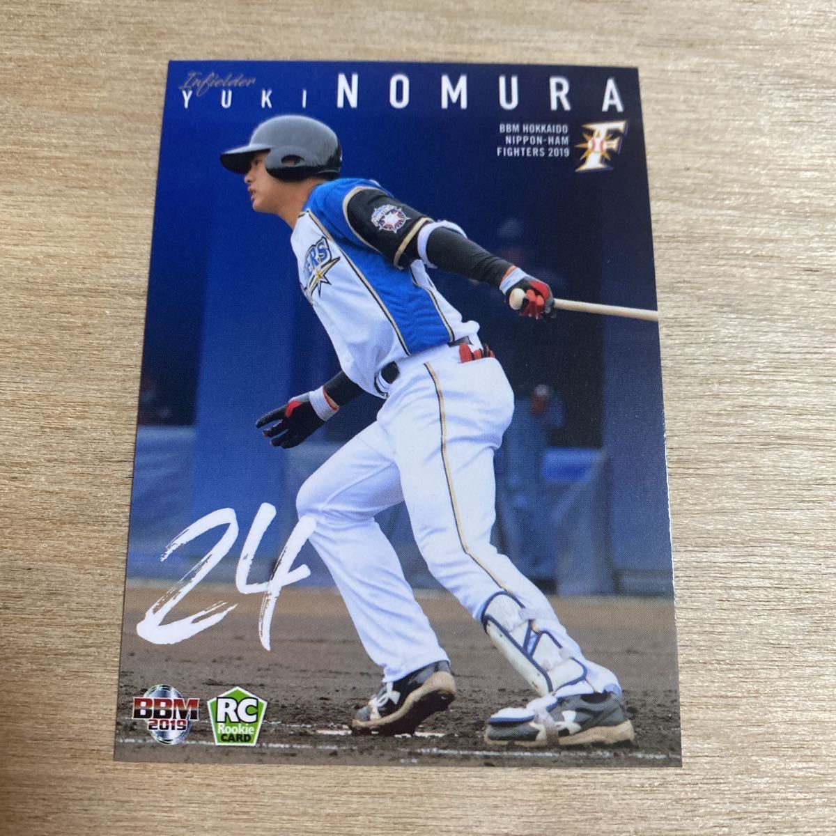 即決●BBM2019 北海道 日本ハムファイターズ　#F52 野村佑希　ルーキーカード RC_画像1