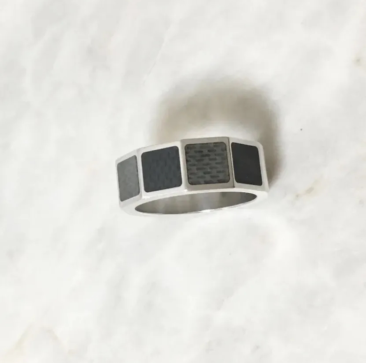 ヴィトン 指輪 バーグ ダミエ リング メンズ シルバー 925 M 銀