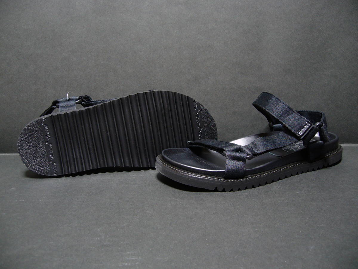 【　送料無料・新品・未使用　】　定価¥14,289 LUCA IACHINI ルカイアキーニ STRAP SANDAL ストラップサンダル BM/600 BLACK 43(27.5cm)_画像1