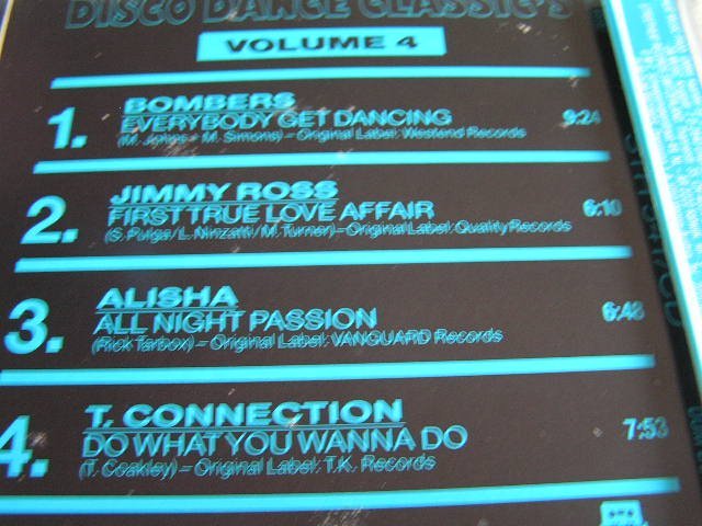 【RB305】《Disco Dance Classic's - Vol. 3 & 4 / ディスコ・ダンス・クラシックス》2CD_画像2