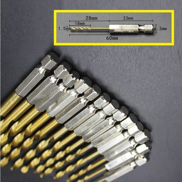 特価新品 鉄工用ドリル刃 1.5~10mm　 工具ドリルビットa3