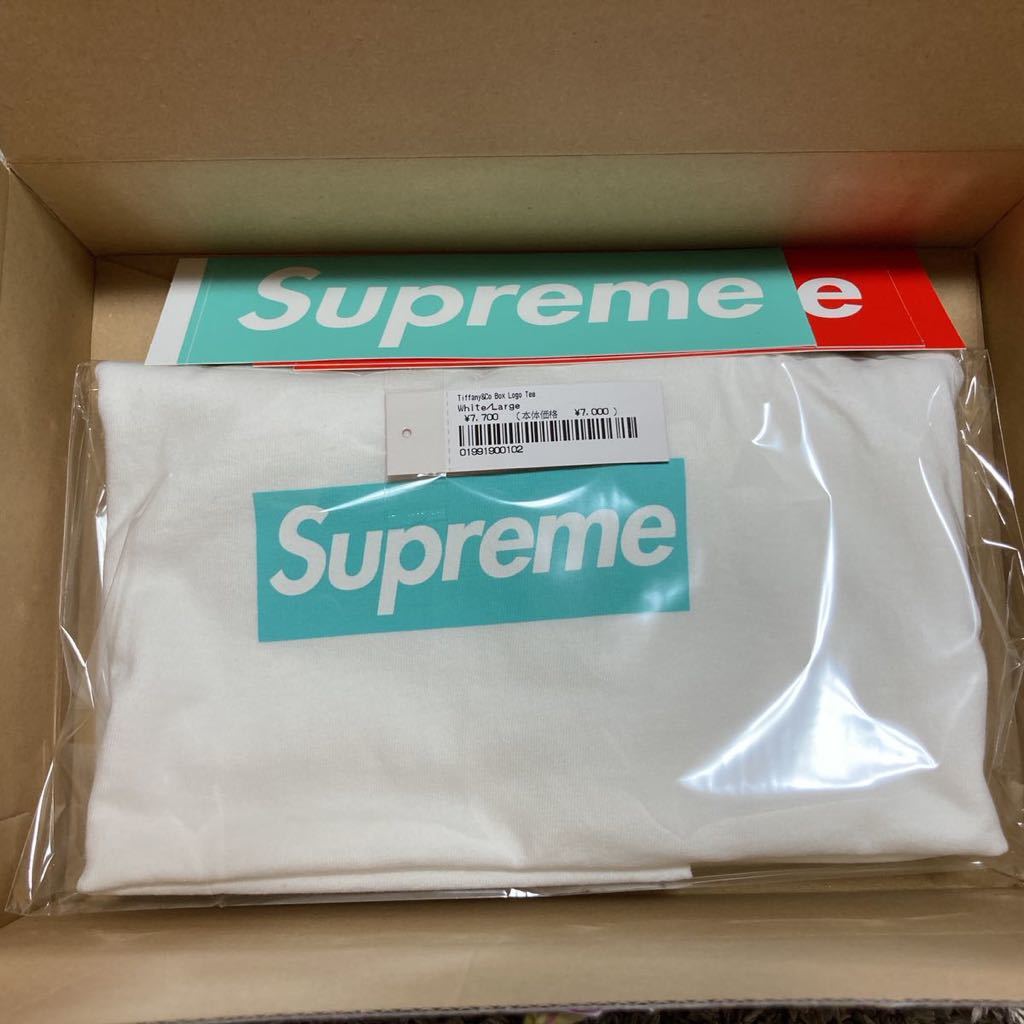 Supreme Tiffany Box Logo Tee L 新品未使用 未開封 オンライン購入