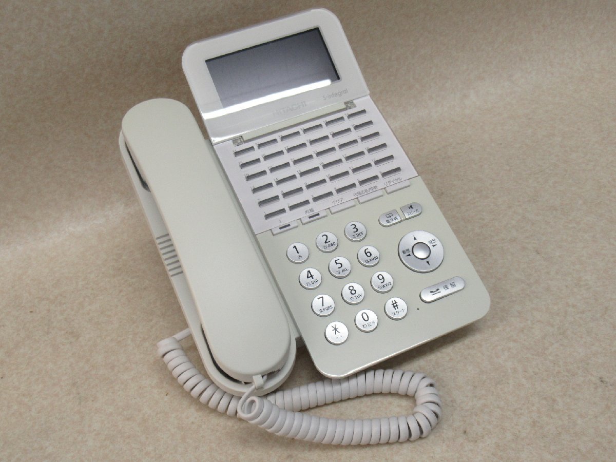 Ω ZZβ 13597# 保証有 HITACHI【 ET-36Si-SDW 】日立 S-integral 36ボタン電話機 20年製 動作OK 領収書発行可能