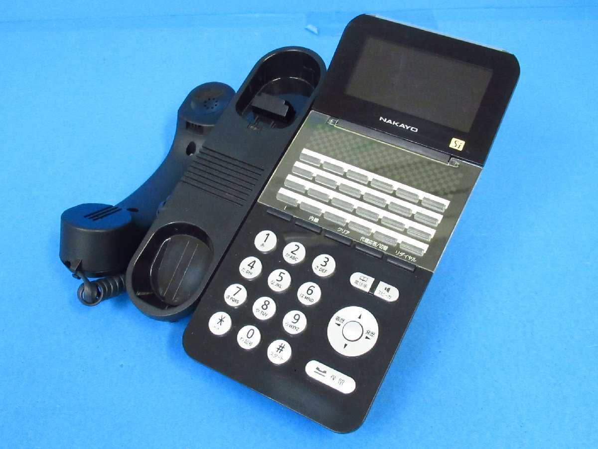 Ω YH 5959 保証有 18年製 ナカヨ NAKAYO S-integral 24ボタン標準電話機 NYC-24Si-SDB 2台セット ・祝10000！取引突破！_画像2