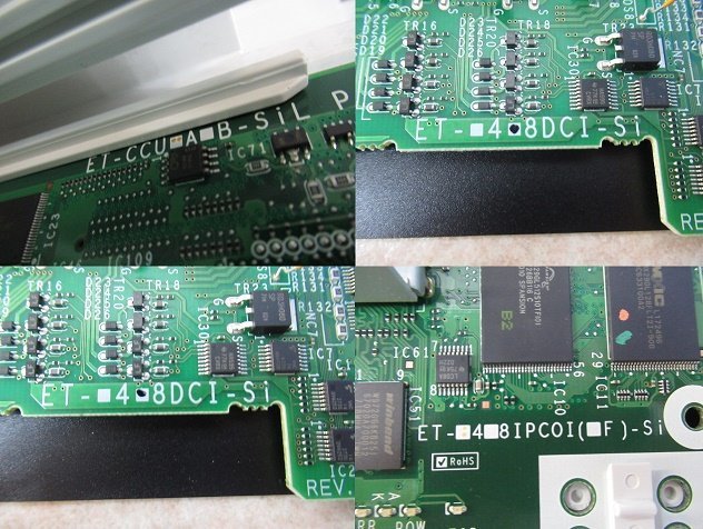 Ω保証有 Σ 5957) ET-SiLA-ME 日立 ET-Si 主装置 [ET-8DCI-Si 2枚] ET-4IPCOI-Si 中古ビジネスホン 領収書発行可能 V01-06_画像3