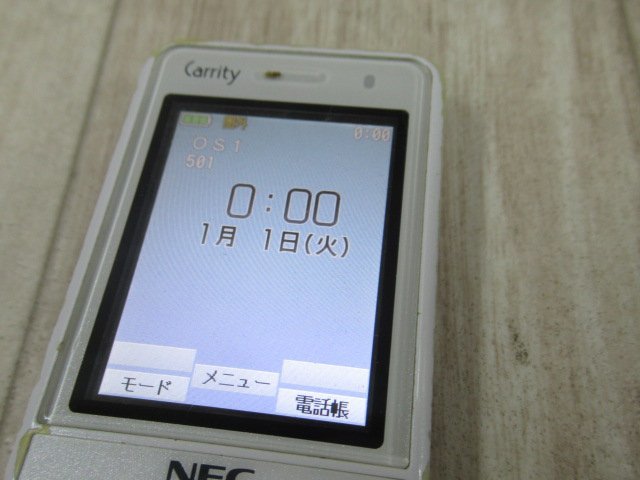 Ω ZZX1 13324※ 保証有 14年製 NEC Carrity-NW PS8D-NW コードレス電話機 電池付 初期化済_画像7