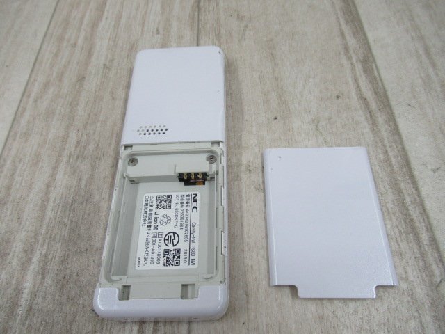 Ω ZZX1 13328※ 保証有 16年製 NEC Carrity-NW PS8D-NW コードレス電話機 電池付 初期化済_画像7