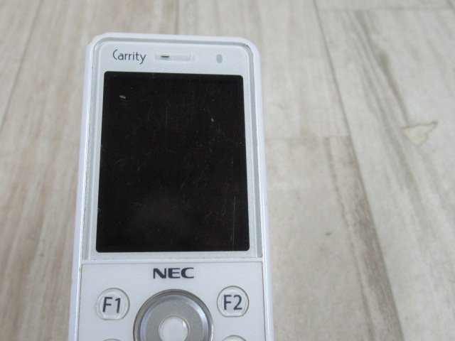 Ω ZZX1 13328※ 保証有 16年製 NEC Carrity-NW PS8D-NW コードレス電話機 電池付 初期化済_画像6