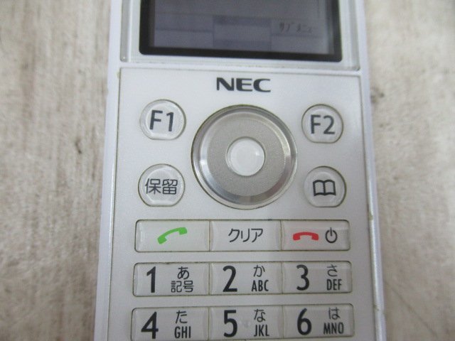 Ω ZZX1 13328※ 保証有 16年製 NEC Carrity-NW PS8D-NW コードレス電話機 電池付 初期化済_画像2