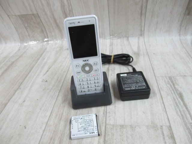 Ω ZZX1 13328※ 保証有 16年製 NEC Carrity-NW PS8D-NW コードレス電話機 電池付 初期化済