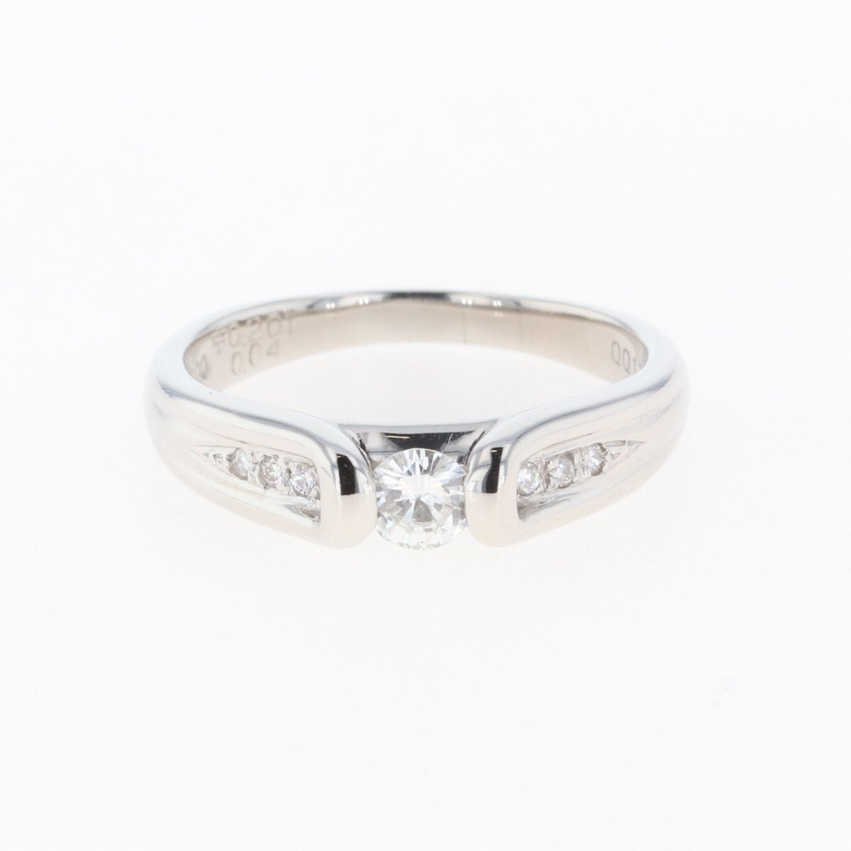 ダイヤモンド デザインリング プラチナ メレダイヤ 指輪 リング 12.5号