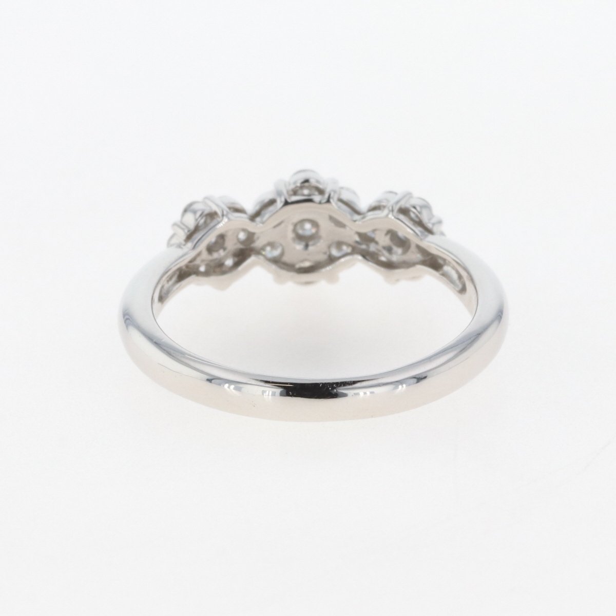 メレダイヤ デザインリング プラチナ 指輪 リング 13号 Pt900