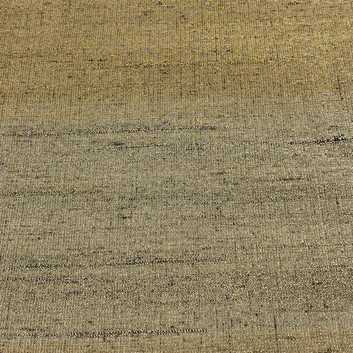 袋帯 美品 逸品 落款 証紙 桝屋高尾 ねん金綴錦 段霞文 金糸 箔 金色