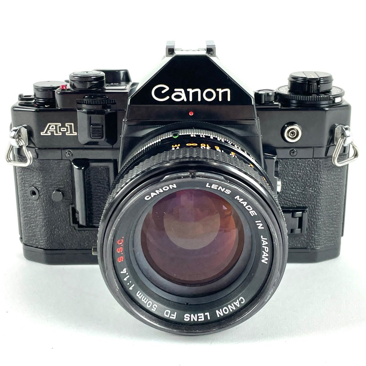 【期間限定送料無料】 Canon キヤノン A-1 【中古】 一眼レフカメラ マニュアルフォーカス フィルム ［ジャンク品］ S.S.C. F1.4 50mm FD + キヤノン