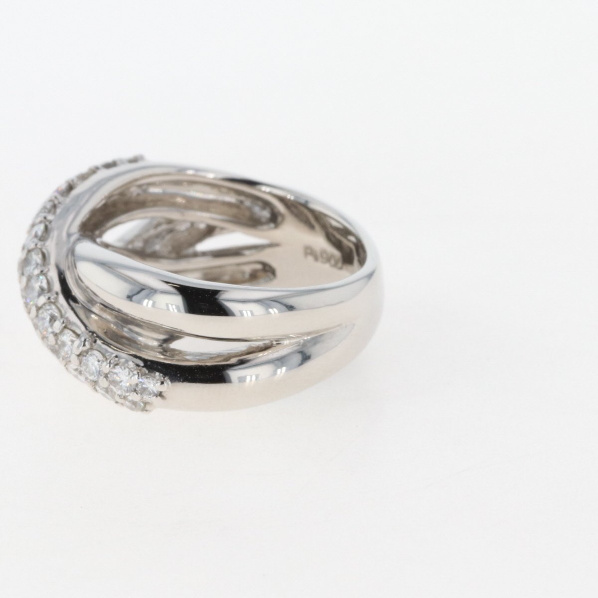 メレダイヤ デザインリング プラチナ 指輪 リング 11号 Pt900