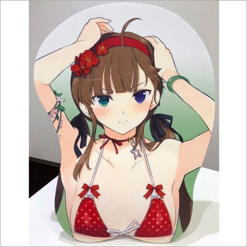 完全受注生産品　閃乱カグラ シノビマスター 両備 忍転身前 Ver. 等身大 おっぱい マウスパッド ソフトガレージ 限定 シノマス soft garage