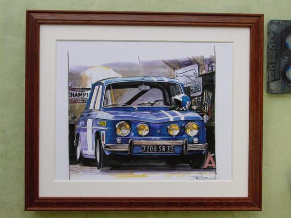 #BOW illustration picture # Renault R8goru tea ni Rally # wooden amount 266#