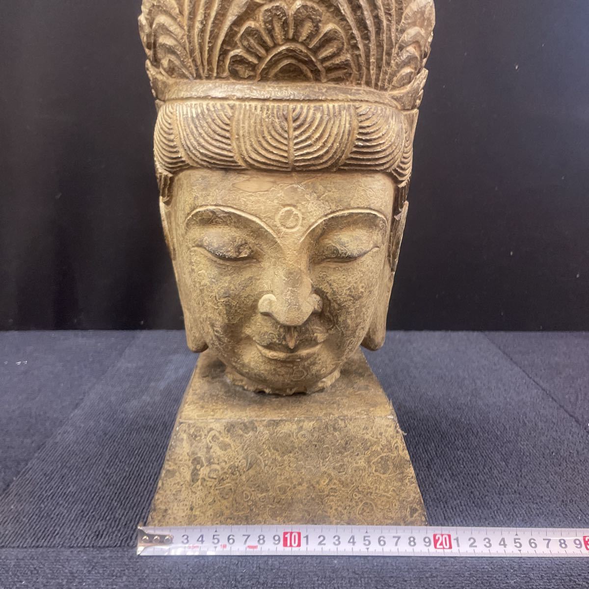 感謝価格 【美品】仏教美術 観音 仏像 置物 インテリア 骨董品 工芸品
