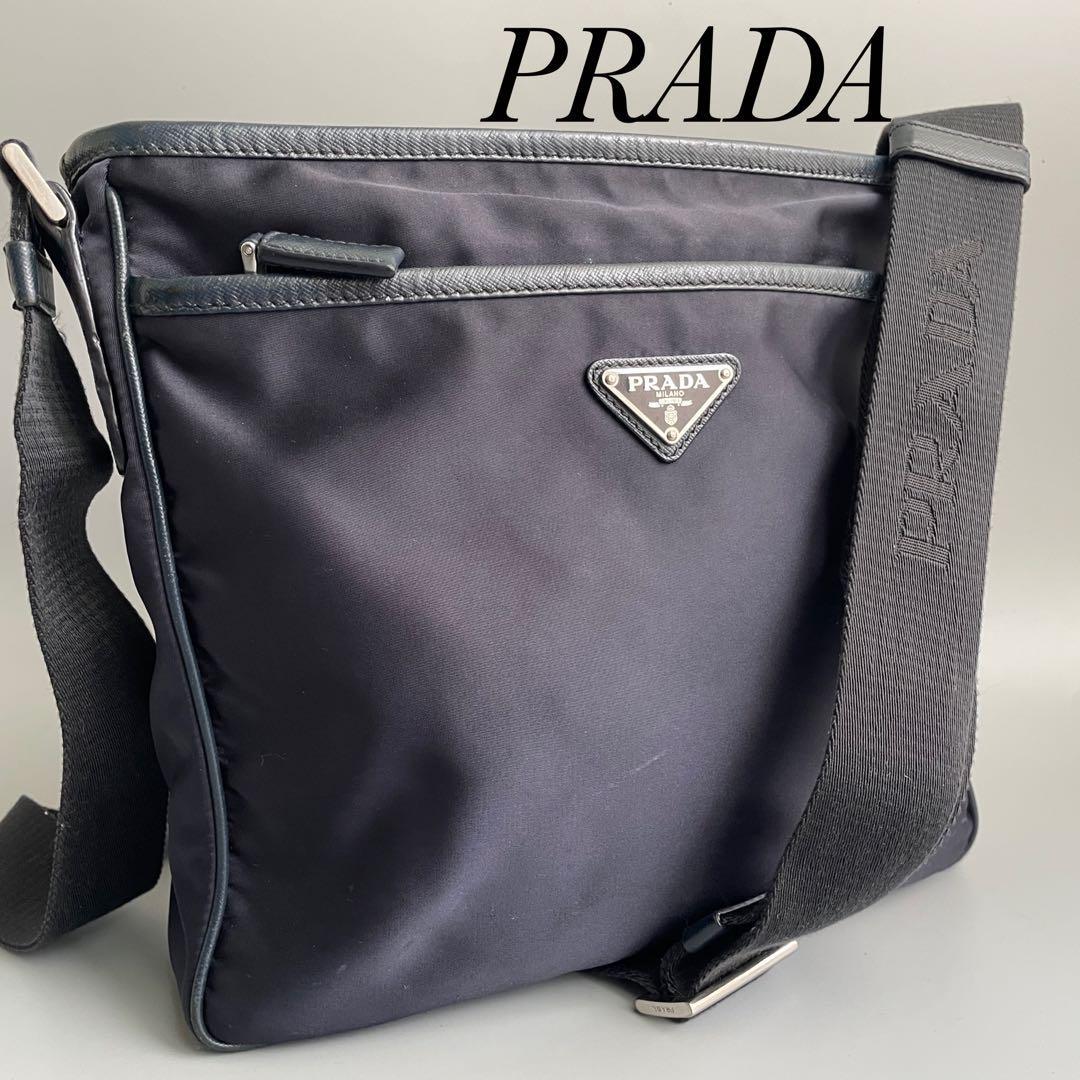 美品・人気モデル】PRADA プラダ ショルダーバッグ 斜めがけ 三角