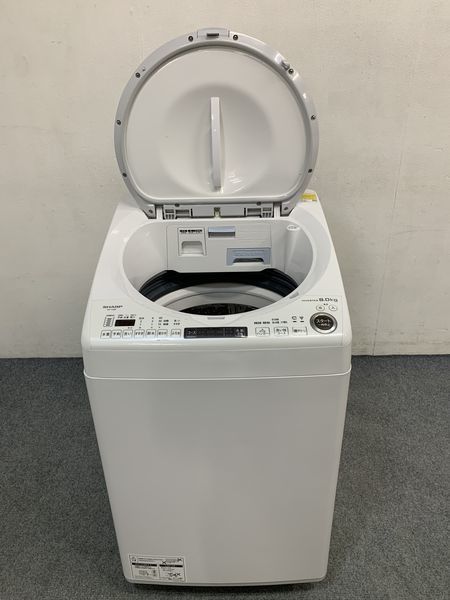 高年式!2021年製!SHARP/シャープ 全自動洗濯乾燥機 8.0/4.5kg