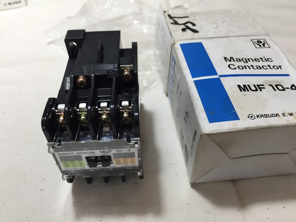 春日電気 (KASUGA)電磁接触器 MUF10-4 24V50/60Hz 【未使用品 春日電気 (KASUGA)電磁接触器 MUF10-4 24V50/60Hz 【未使用品