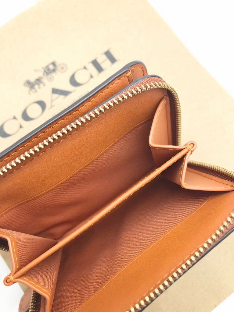 【COACH☆新品】ビルフォールド ウォレット・リベット!オレンジ!新作!