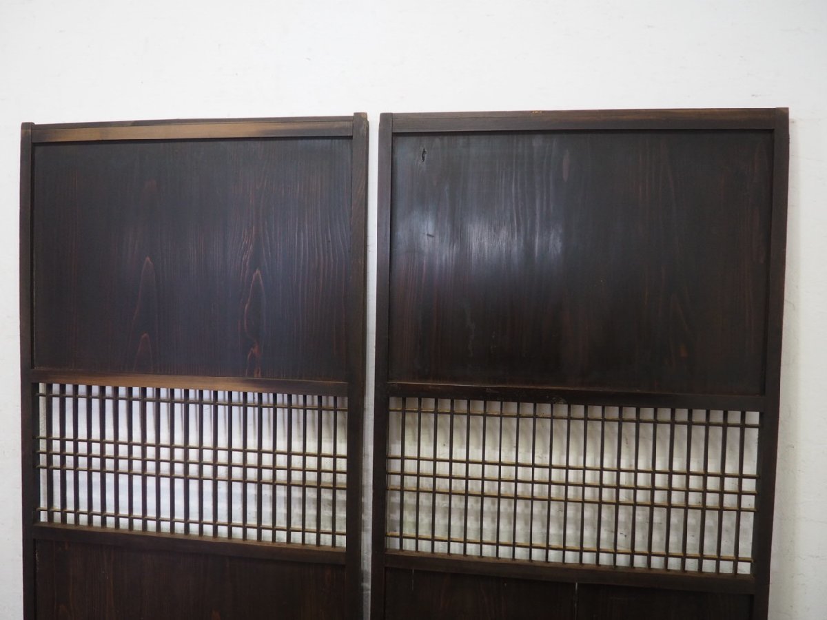 taK0976*(1)[H176,5cm×W94,5cm]×2 sheets * antique * taste ... exist old wooden sliding door * fittings obi door wooden door shoji door . pavilion hotel retro L pine 