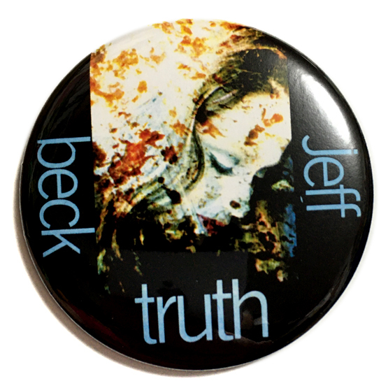 デカ缶バッジ 58mm JEFF BECK Truth ジェフベック Jeff Beac Group Rod Stewart Ron Wood Yardbirds_画像1