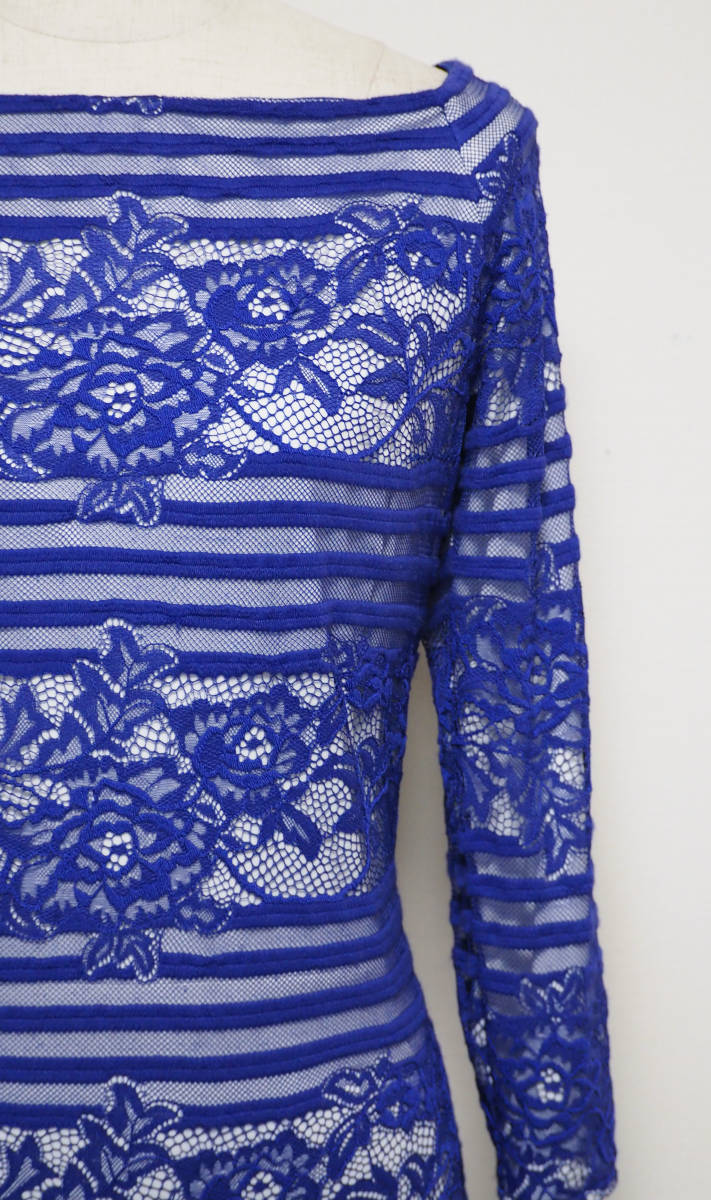 TADASHI SHOJI タダシショージ ROYAL BLUE & IVORY ワンピース 「8