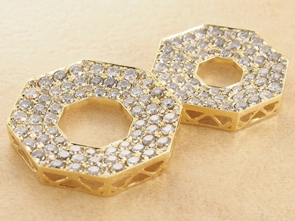 ダイヤモンド/6.84ct デザイン ペンダントトップ K18YG