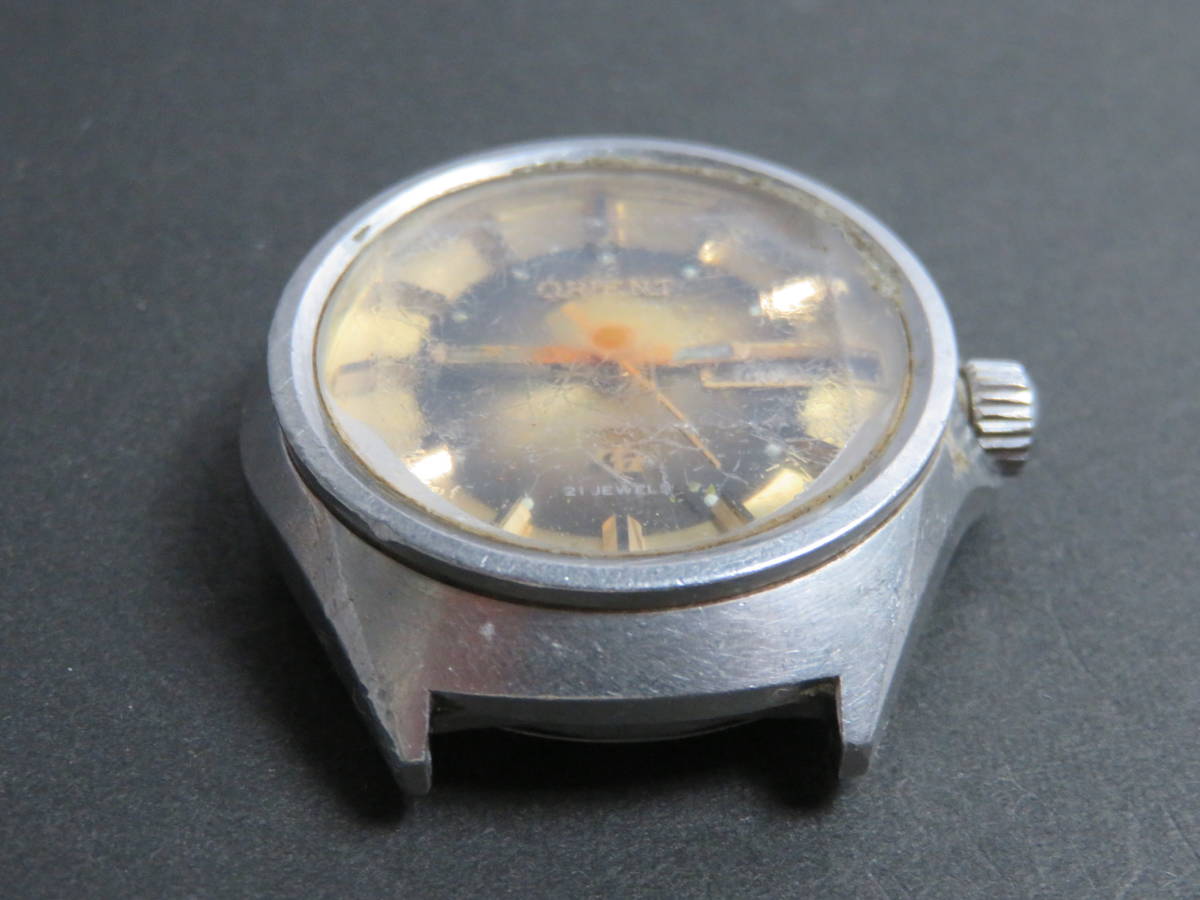 オリエント ORIENT 21石 自動巻き 3針 デイデイト Y489128-6A 男性用 メンズ 腕時計 V45 ジャンクの画像2