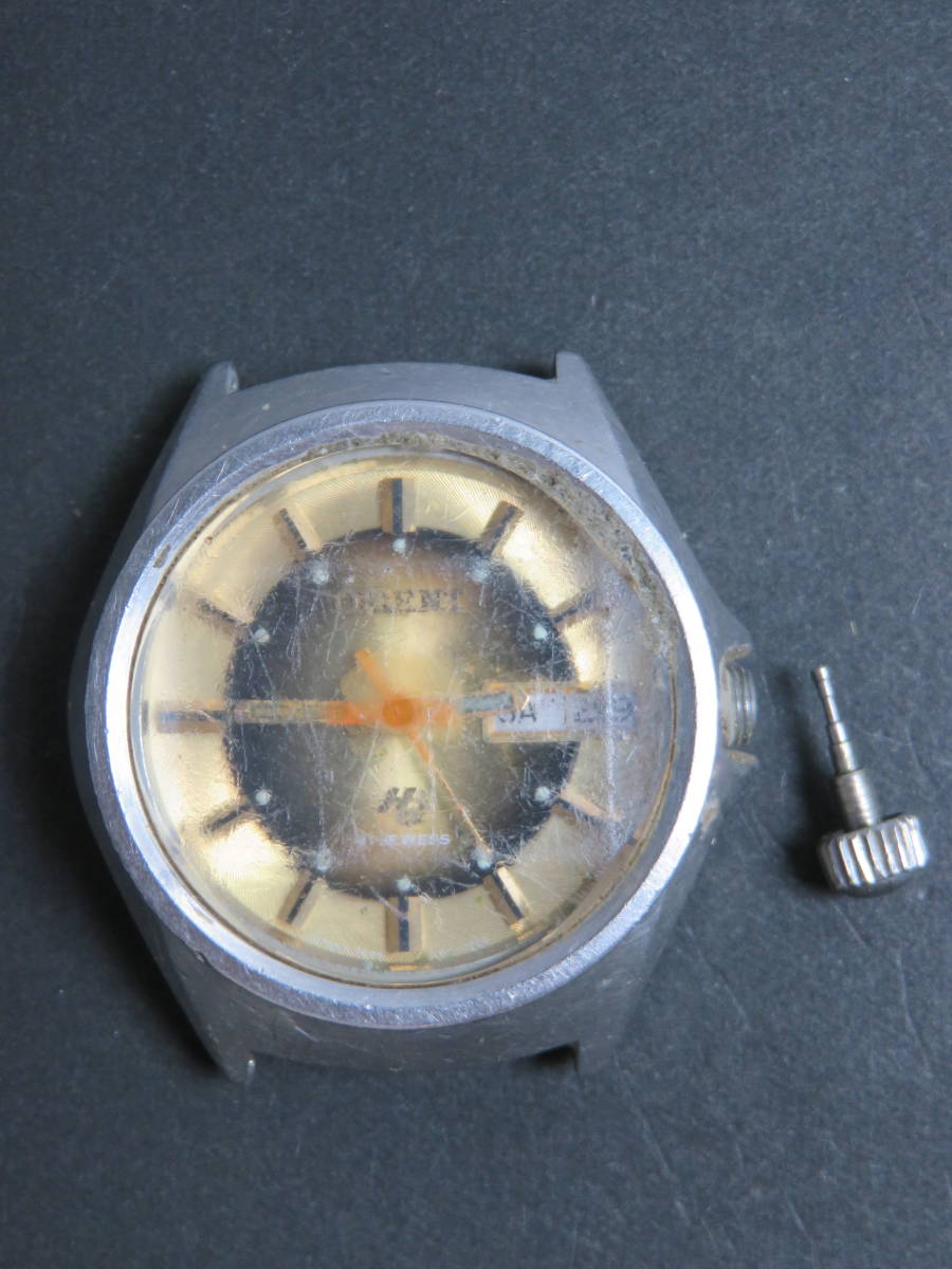 オリエント ORIENT 21石 自動巻き 3針 デイデイト Y489128-6A 男性用 メンズ 腕時計 V45 ジャンクの画像3