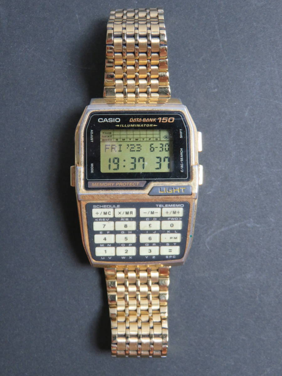 在庫有】 DATA データバンク CASIO カシオ BANK 稼働品 V197 腕時計