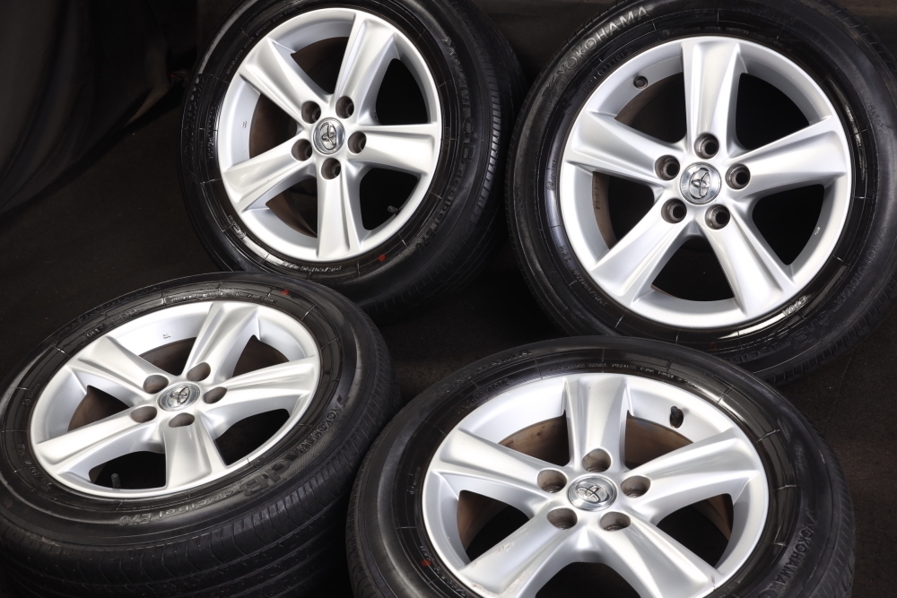 送料無料】 トヨタ純正アルミ 16インチ×7J 215 60R16 4本セット マーク