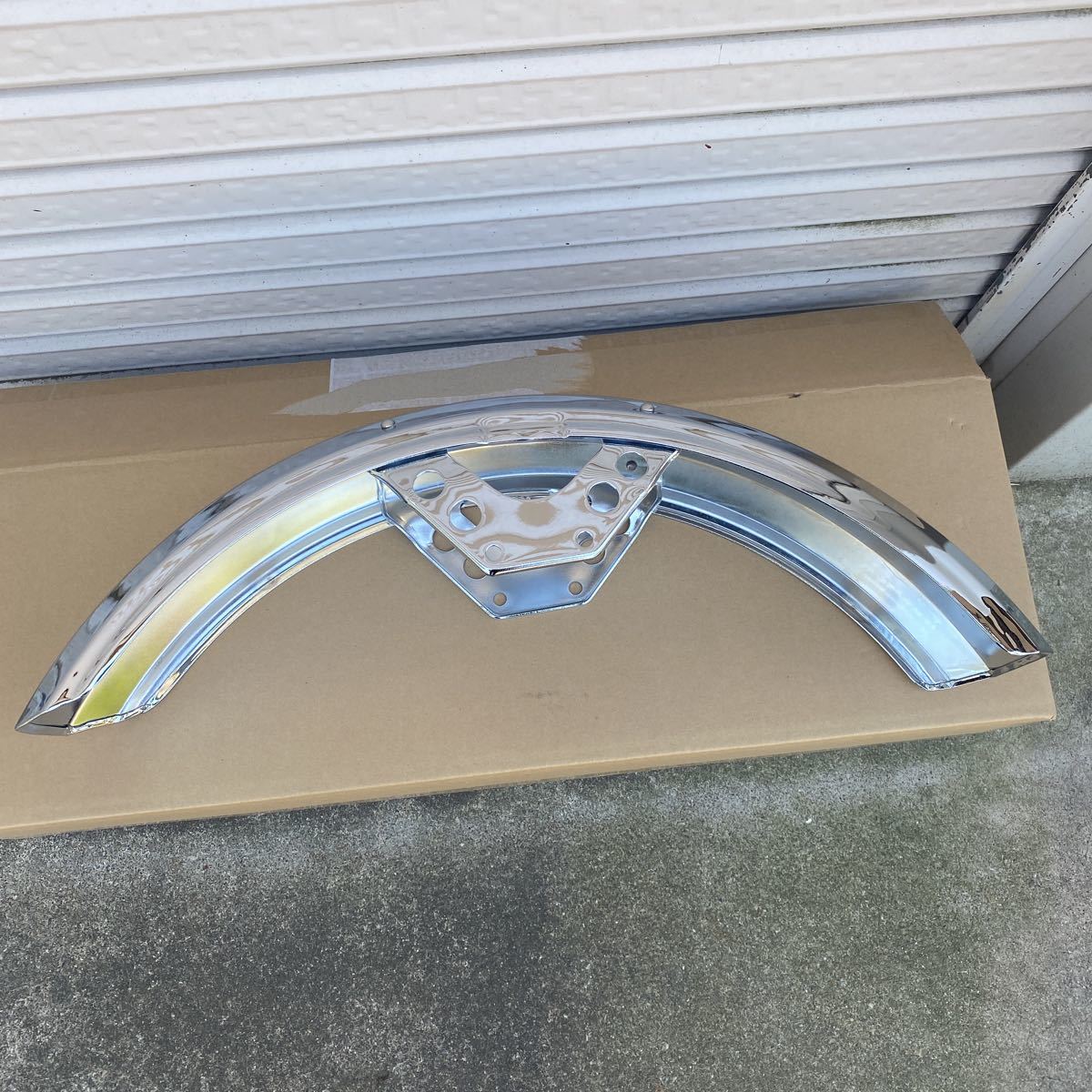 Z400FX メッキ フロントフェンダー リプロ 新品 Z400J Z500FX Z550FX