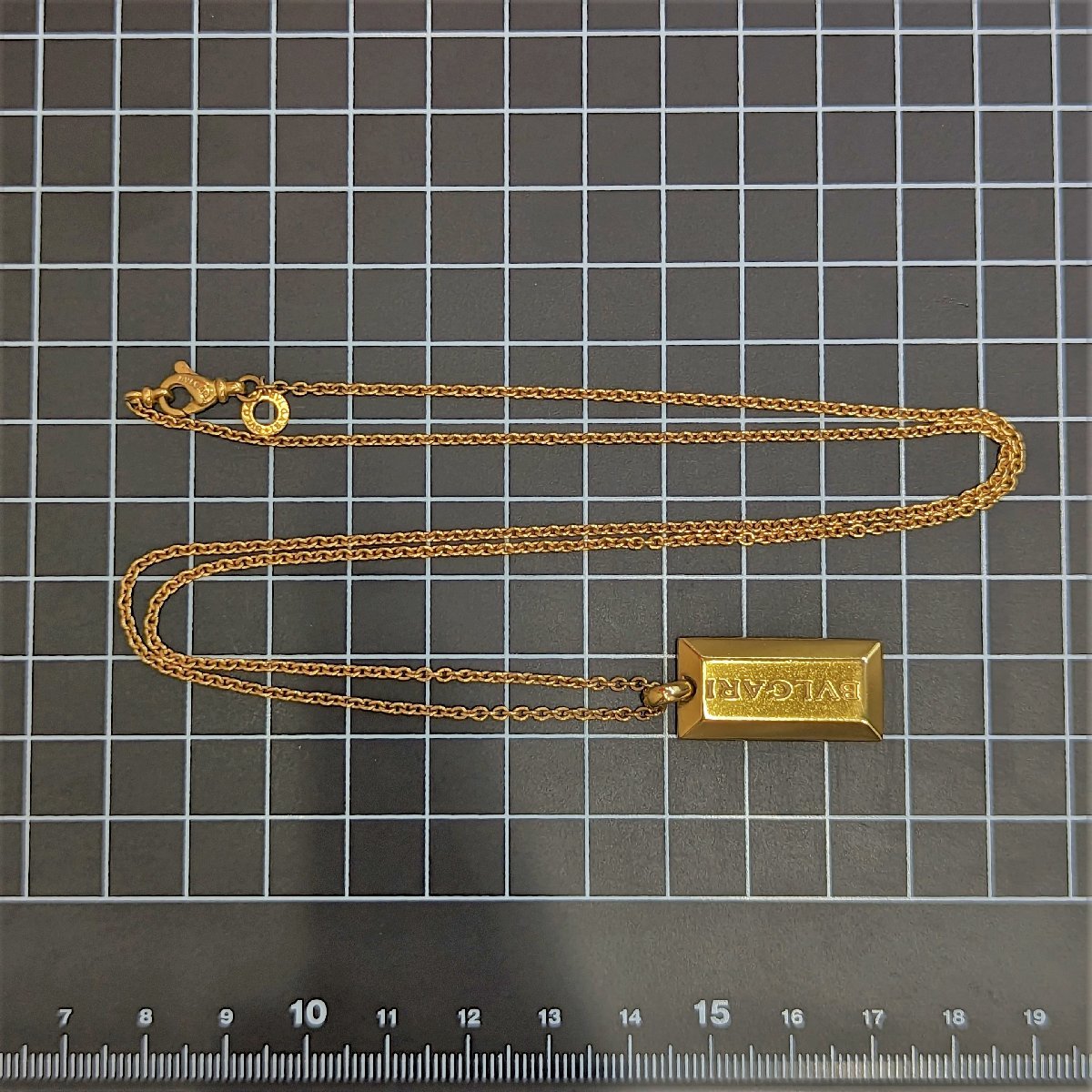 ブルガリ BVLGARI インゴット ネックレス YG 750 イエロー ブルガリ BVLGARI インゴット ネックレス YG 750 イエロー