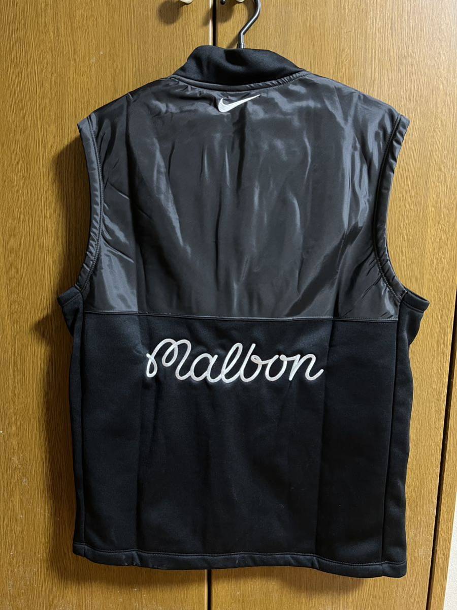 日本未発売品 MALBON X NIKE THERMA FIT VICTORY VEST マルボンゴルフ マルボン ナイキ サーマ フィット ビクトリー ベスト M ブラックの画像4