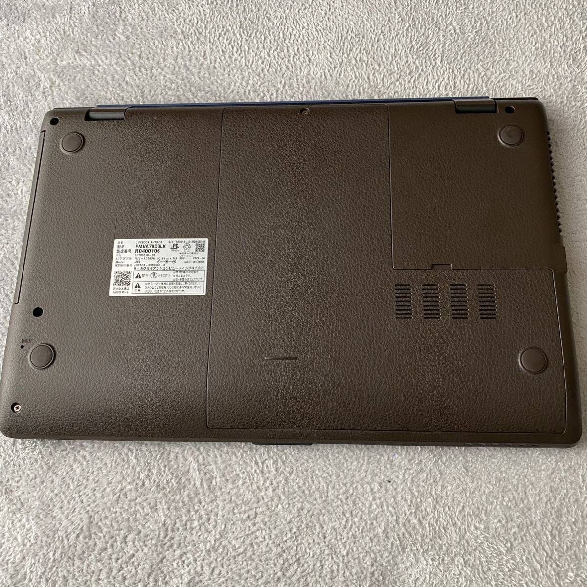 FUJITSU LIFEBOOK AH79/D3 core i7 9750H メモリ8GB optane 32GB
