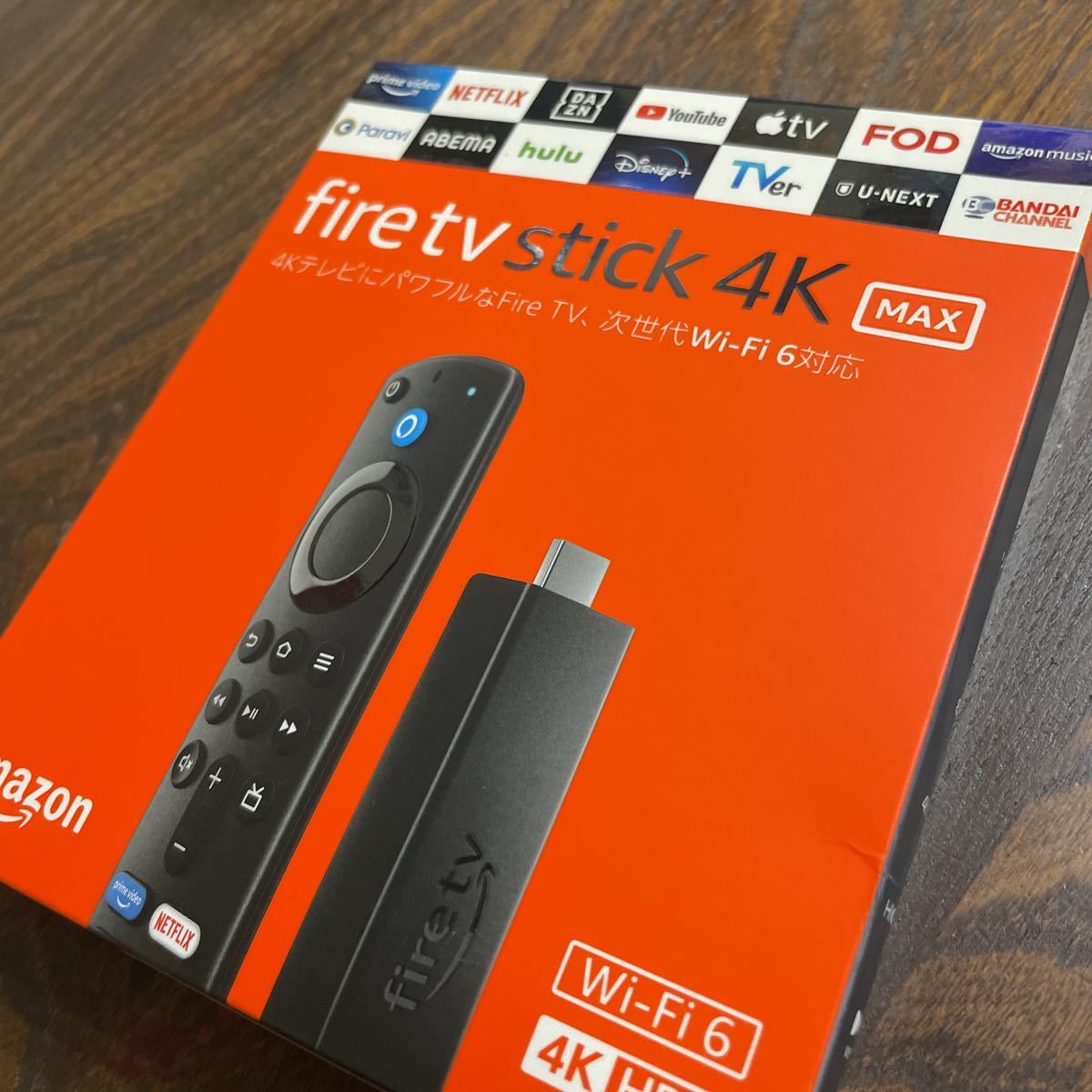 ネコポス送料無料Fire TV Stick 4K Max Alexa対応音声認識リモコン（第3世代）付属 ストリーミングメディアプレーヤー  B09JFLJTZG