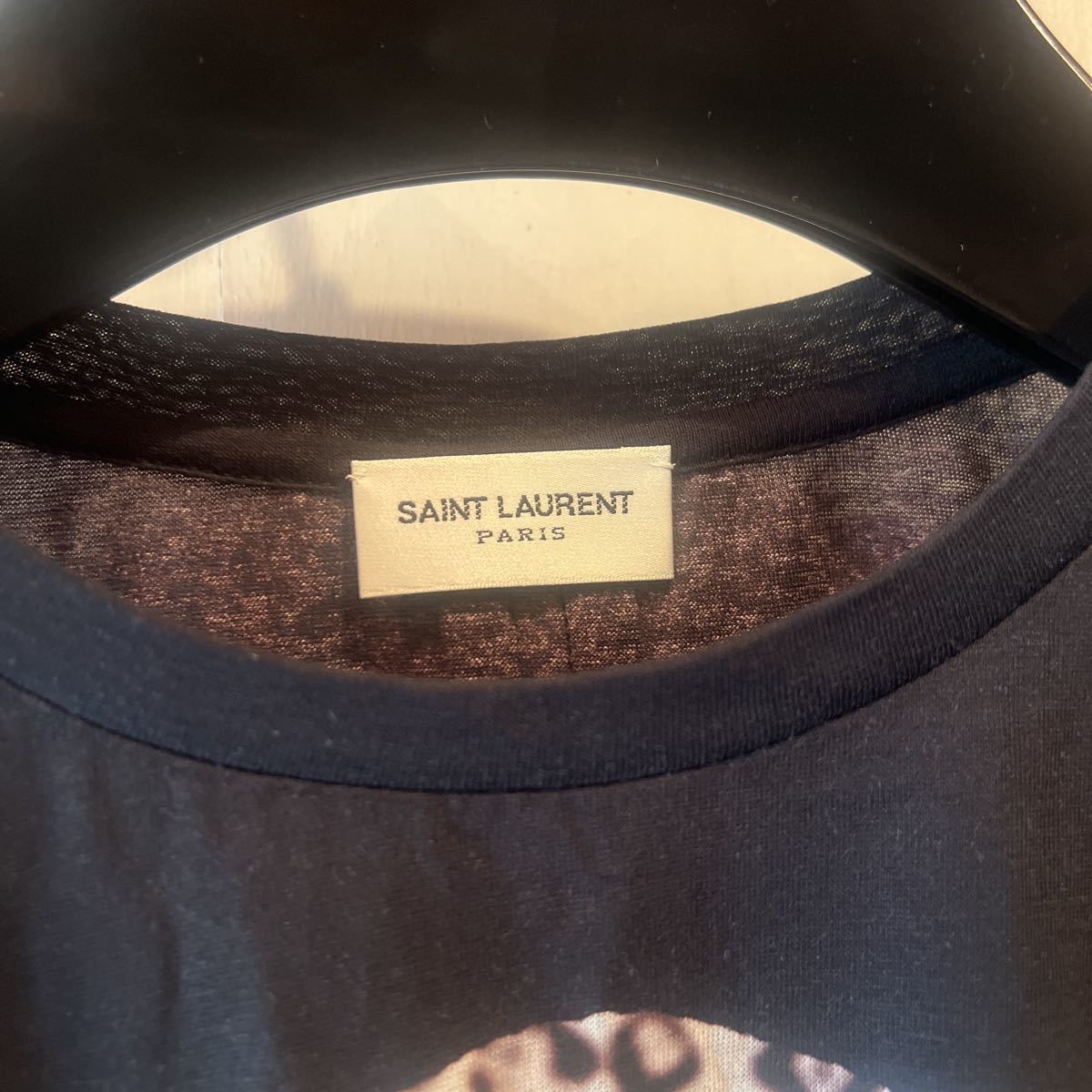 【新品タグ付】16AW SAINT LAURENT PARIS HEDI SLIMANE サンローランパリ　エディスリマン　ヒョウ柄Tシャツ　ケリングジャパン　サイズXS_画像3