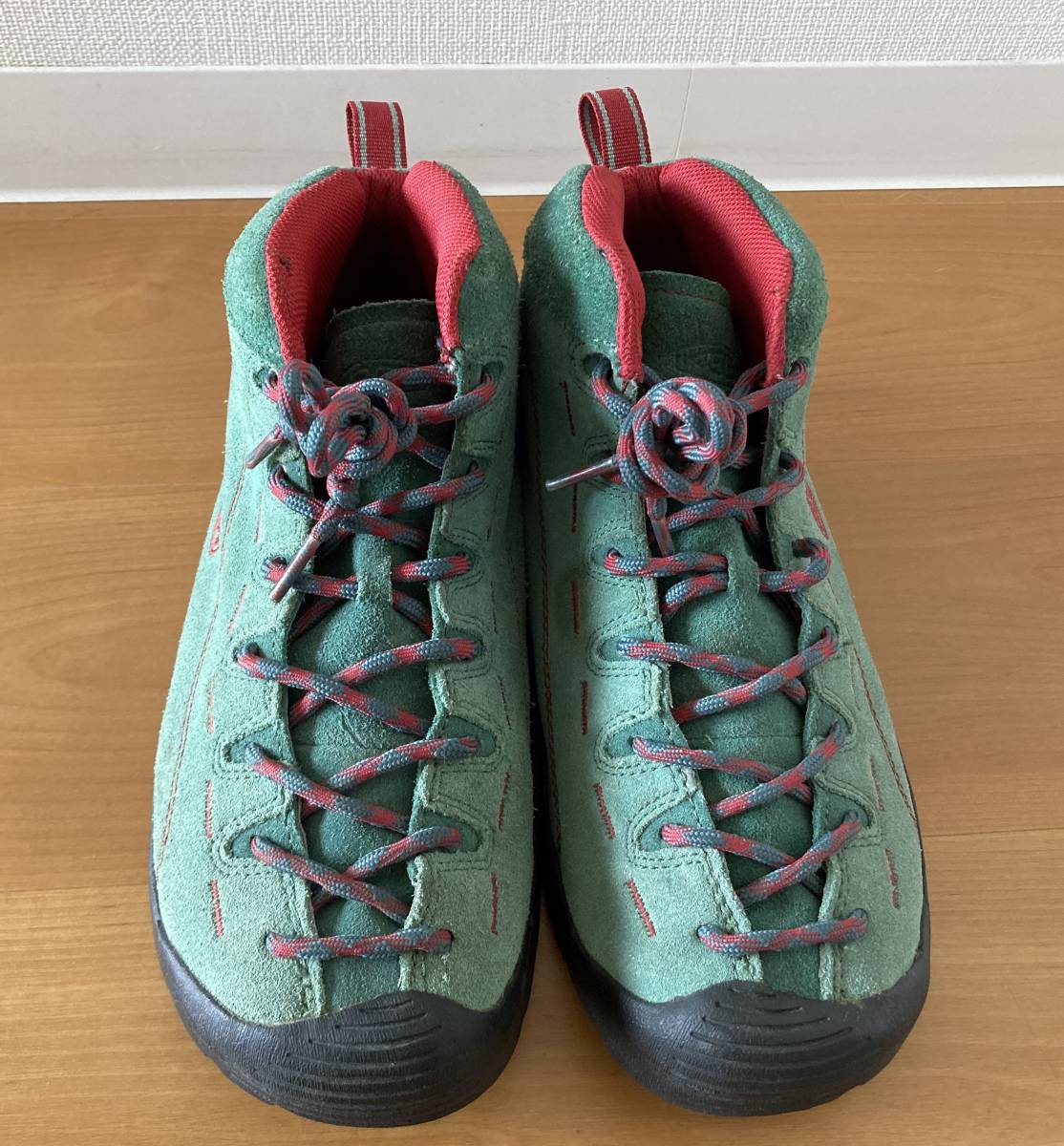 □KEEN JASPER キーン ジャスパー ミドルカット 26.5cm ライトグリーン