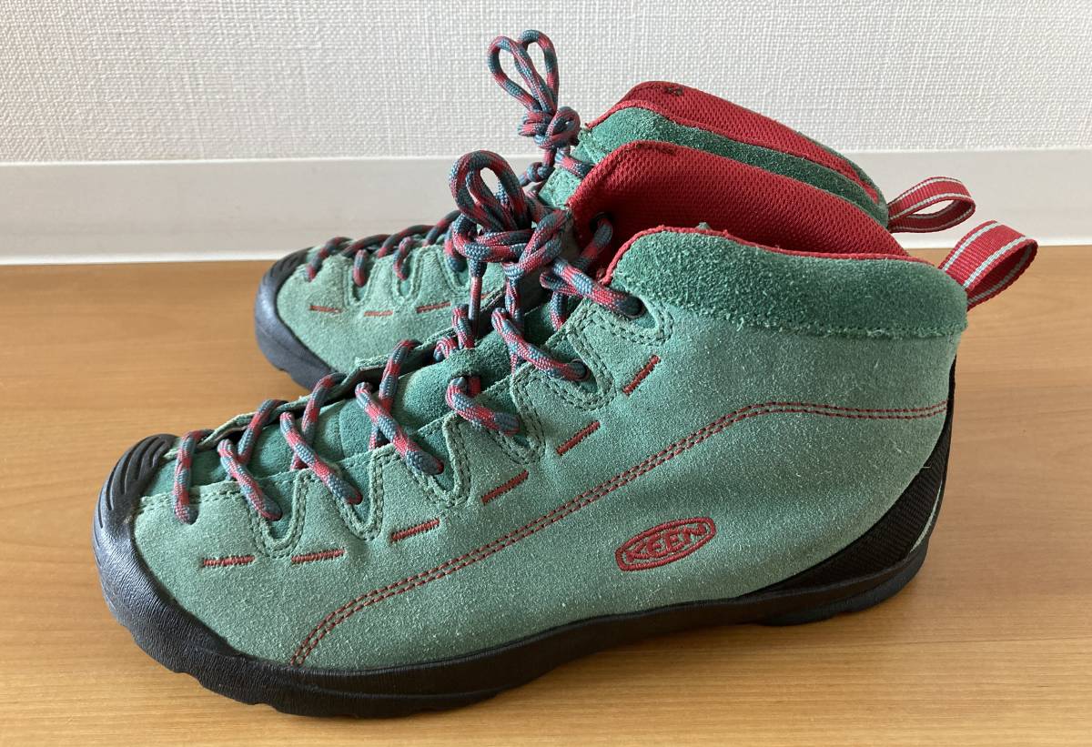 □KEEN JASPER キーン ジャスパー ミドルカット 26.5cm ライトグリーン