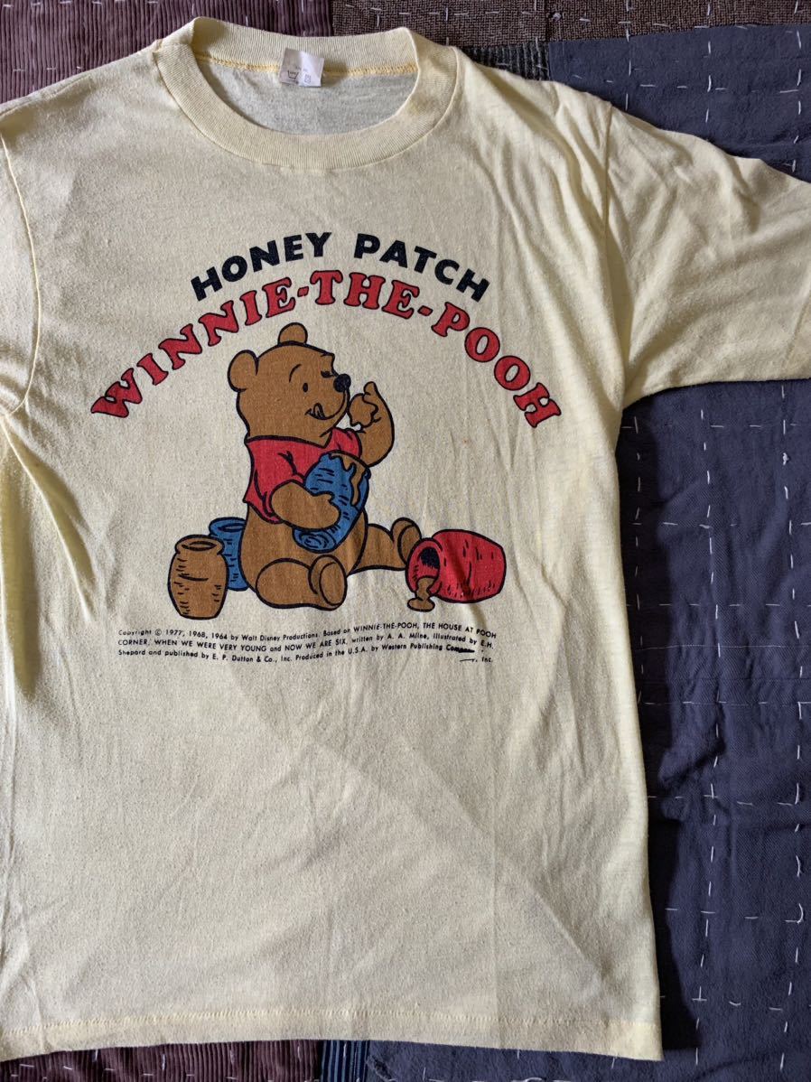 70s spruce プーさん 染込み vintage Tシャツ Pooh disney ディズニー スプルース ビンテージ