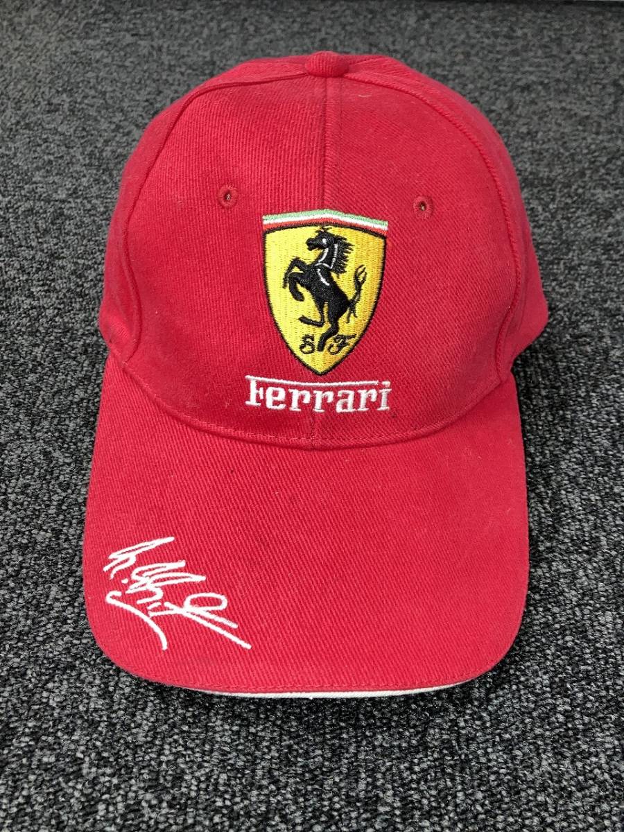 ☆希少デザイン☆正規品 Ferrari フェラーリ 帽子 レーシングキャップ レッドカラー_画像3