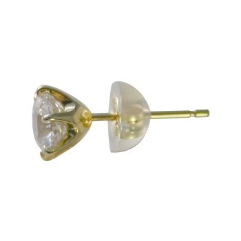 ダイヤモンド ピアス 一粒 片耳 ゴールド 0.2カラット 鑑定書付 0.260ct Fカラー VVS1クラス 3EXカット H&C CGL