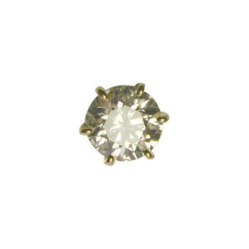 ☆日本の職人技☆ ゴールド ダイヤモンド ピアス 片耳 一粒 GIA 3EX