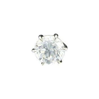 ダイヤモンド ピアス 一粒 片耳 0.5カラット プラチナ 鑑定書付 0.55ct Dカラー VS2クラス 3EXカット GIA_画像1