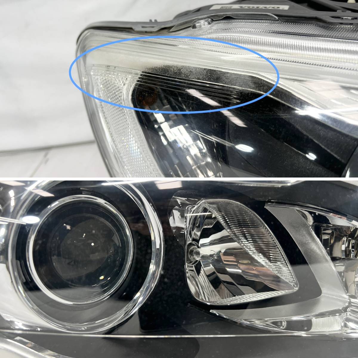 ＊送料込＊即決 ボルボ V60 S60 D4 後期 純正 HID 右 ヘッドライト 31420256 フロント 右側 ブラック ランプ volvo 送料無料 1120_画像4