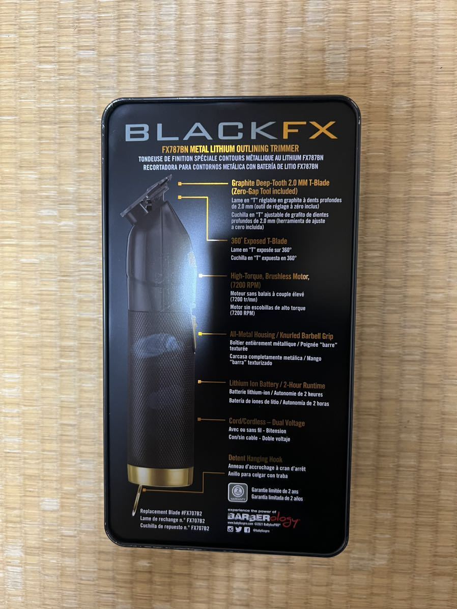 BaByliss Pro FX787BN トリマー　バリカン ベビリス　日本未発売　コードレス　美容師　理容師　店舗用　業務用　家庭用　ウォール　WAHL_画像7